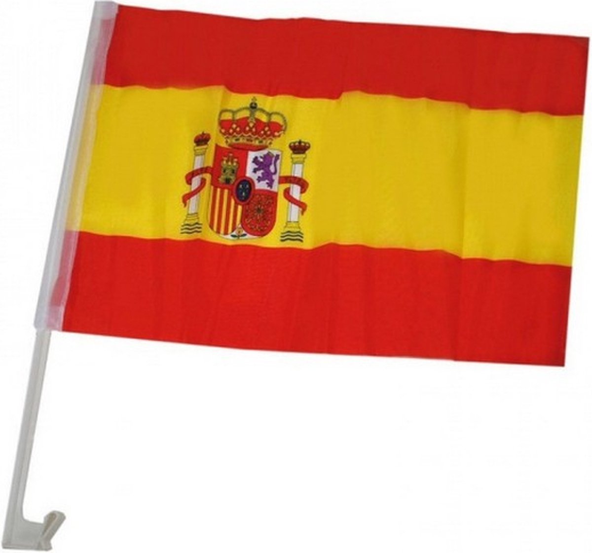 autovlag Spanje 30 x 46 cm polyester rood/geel