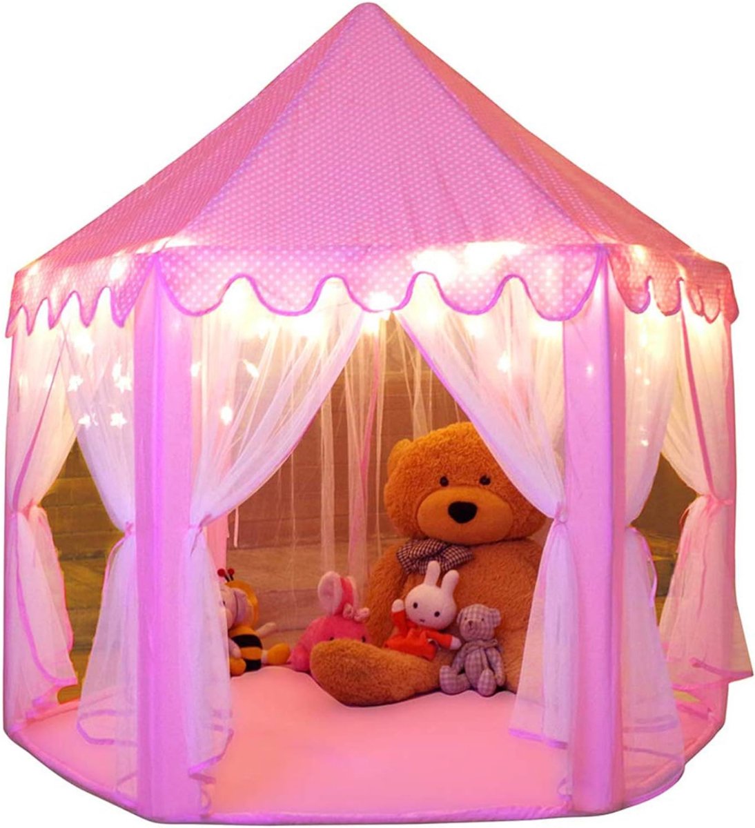  ® Prinsessen   - Tent -   - Groot Kindertent Kasteel Binnen & Buiten – 140x135cm