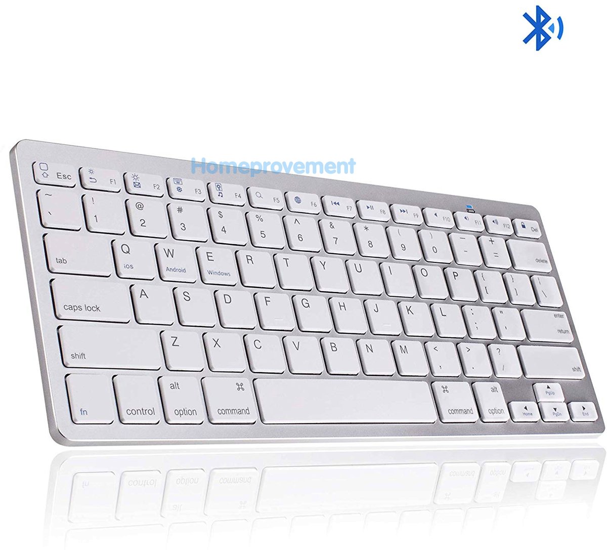 Ultra dunne draadloze bluetooth keyboard - Universeel Mac, android, Windows, Tablet, Telefoon, en andere apparaten - Veerschaar Toetsen