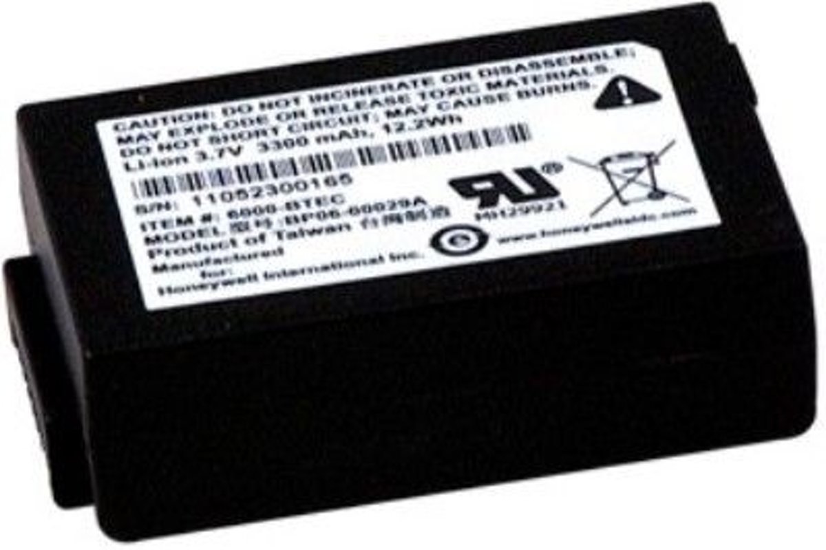 Honeywell 6000-BTSC oplaadbare batterij/accu Lithium-Ion (Li-Ion) 2200 mAh 3,7 V