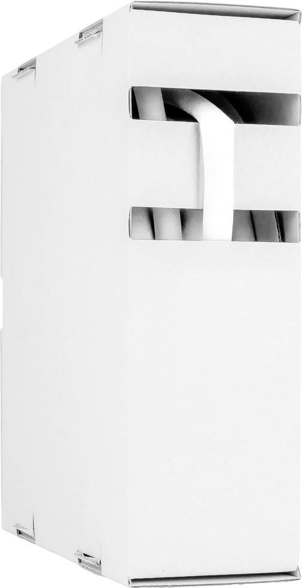 Hongshang 2111842118 Krimpkous zonder lijm Wit 9.50 mm 4.80 mm Krimpverhouding:2:1 10 m