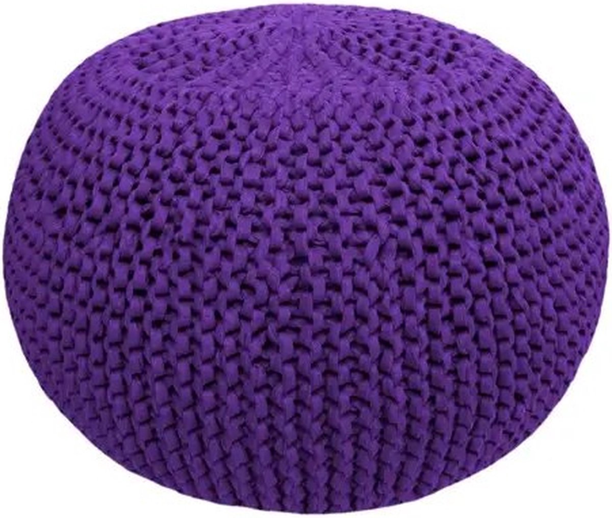 DIY Brei & Haak Set Zpagetti - Hoooked - Pouf kit - maak je eigen Pouf - Purple