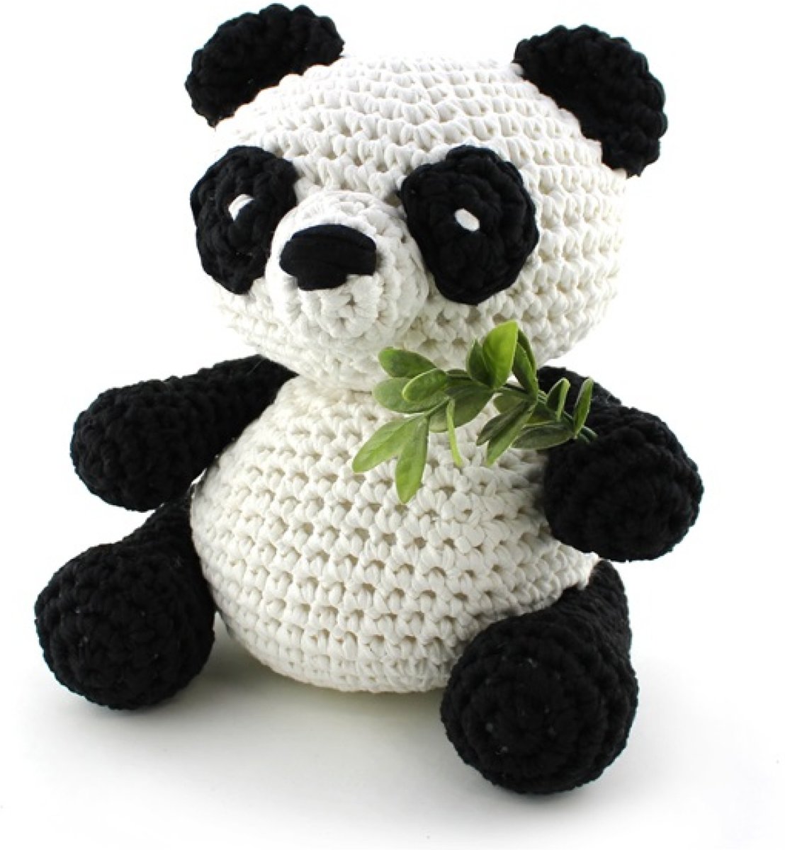 DIY Hoooked garenpakket, haakpakket Panda ecologisch katoen