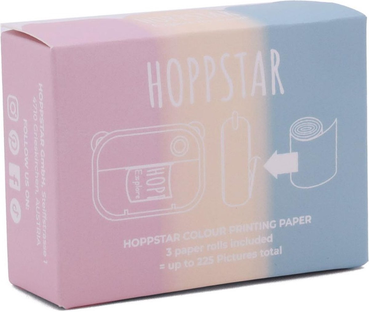   Papierrollen pastel colours - Extra papierrollen kindercamera Artist