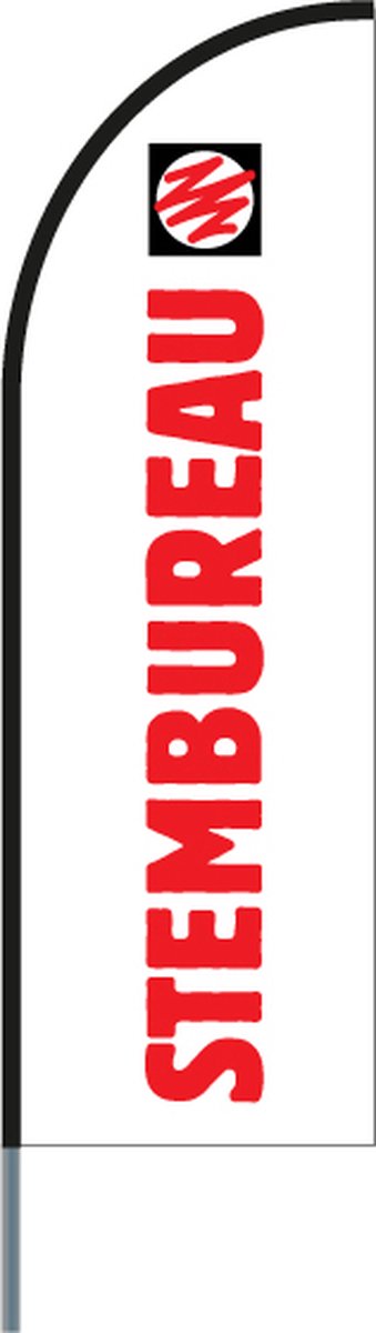 Beachflag - Stembureau - Beachflag inclusief mast -  