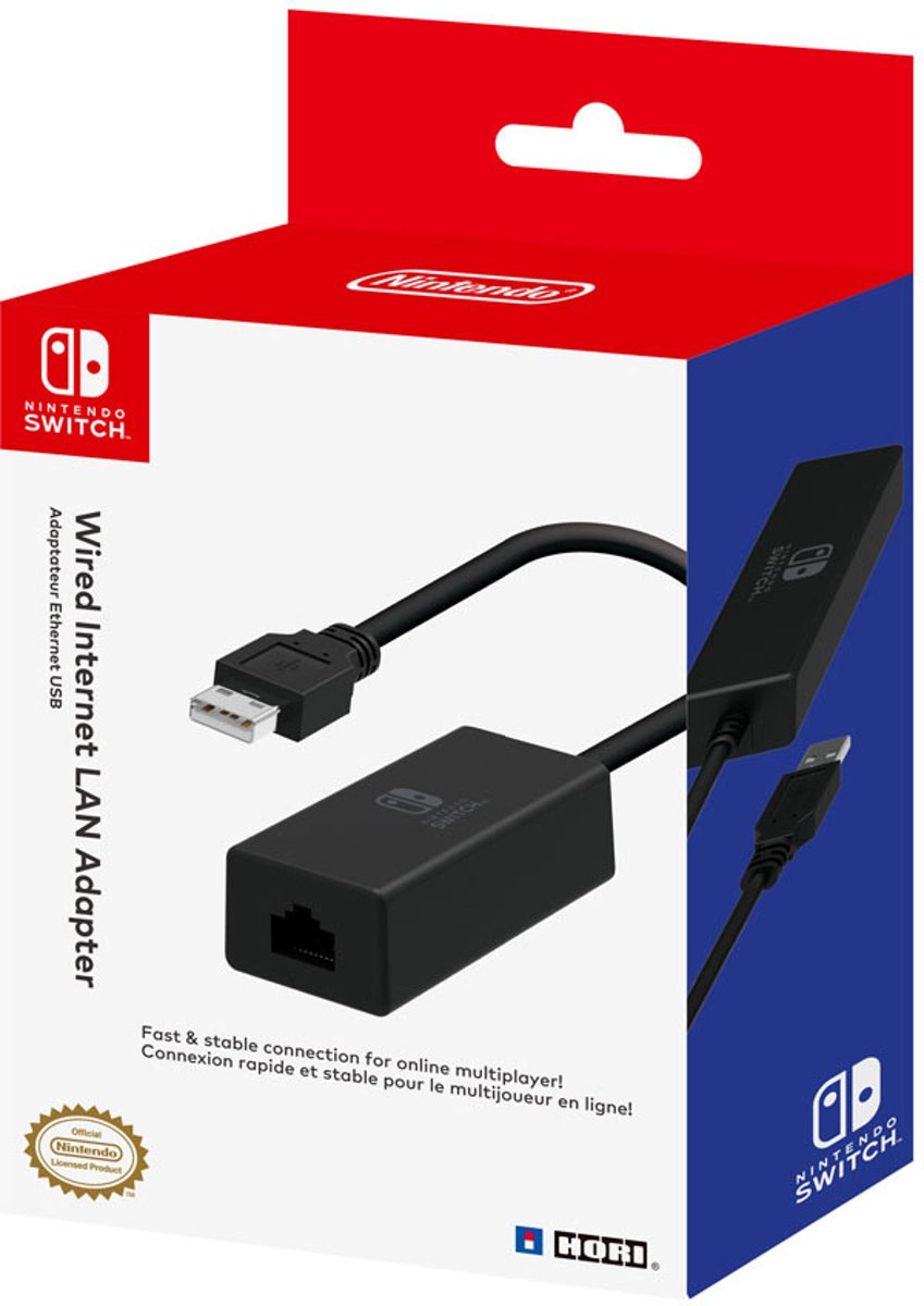 Hori LAN Adapter - Official Licensed - Nintendo Switch