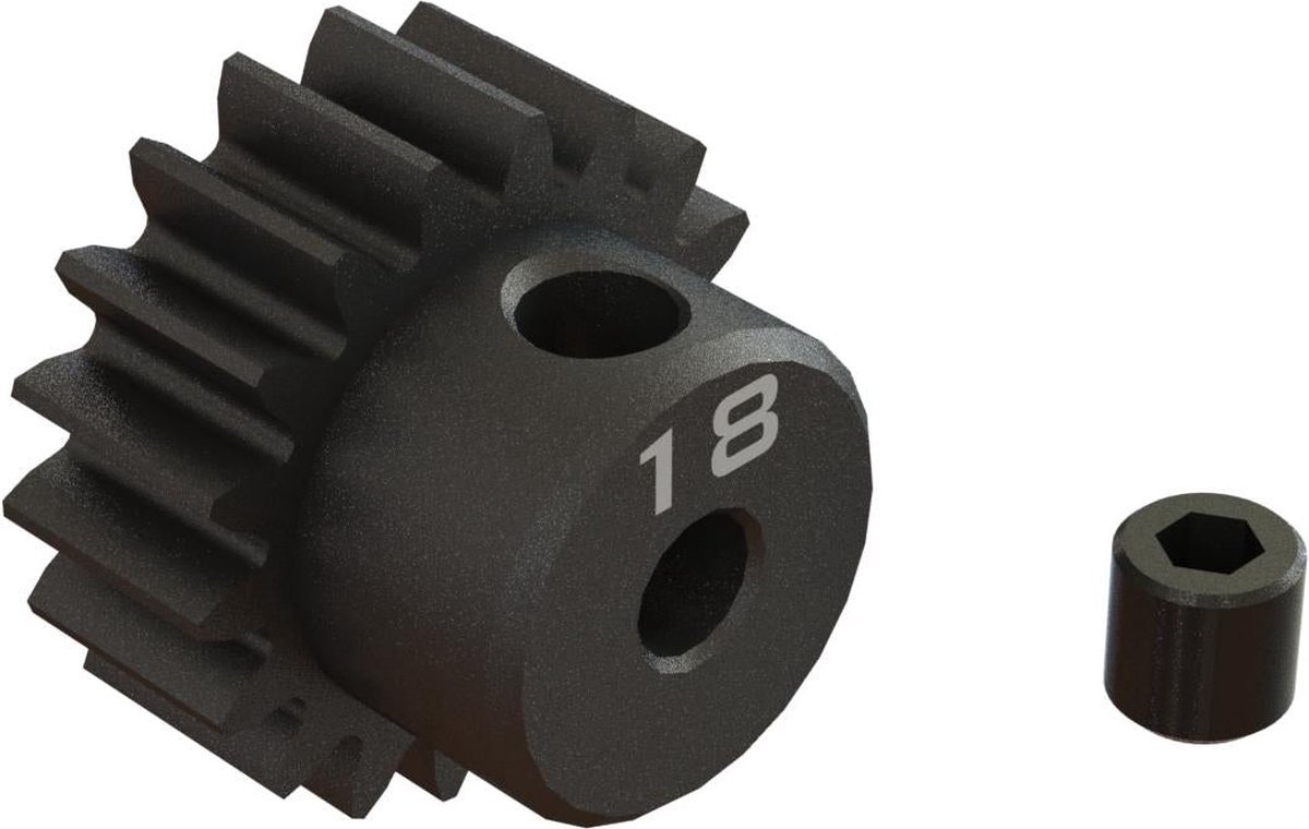 18T 0.8Mod 1/8 Bore CNC Steel Pinion Gear