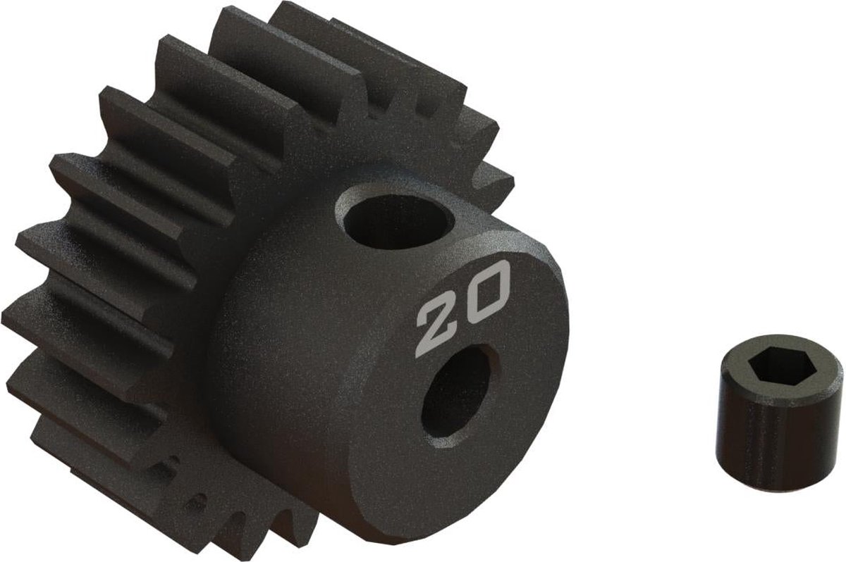 20T 0.8Mod 1/8 Bore CNC Steel Pinion Gear