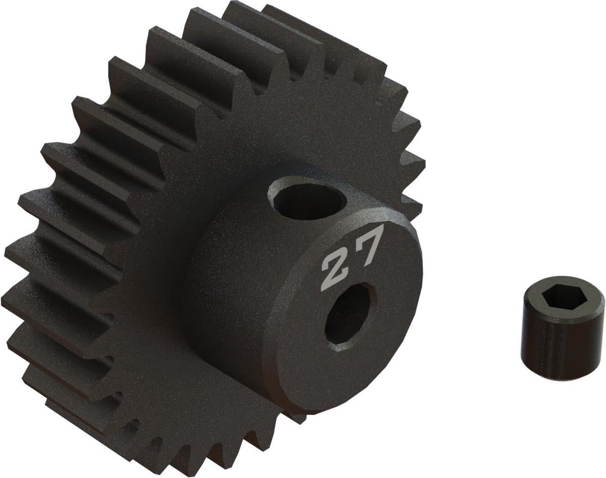 27T 0.8Mod 1/8 Bore CNC Steel Pinion Gear