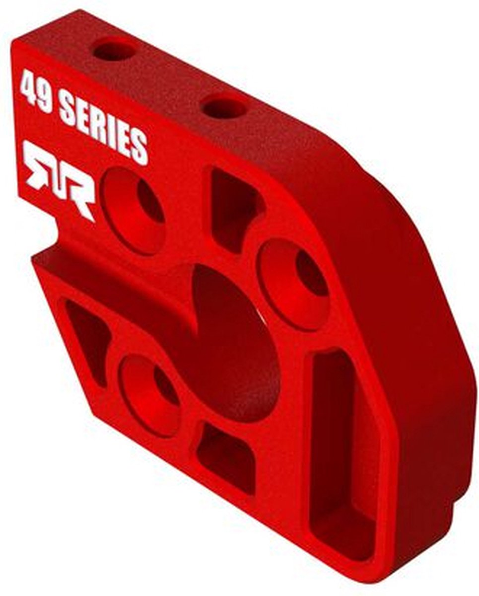 Aluminum Motor Plate 49 Series Red