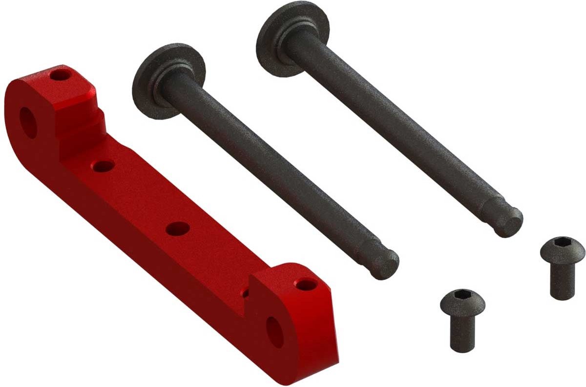 Front Upper Suspension Mount CNC Aluminum Red