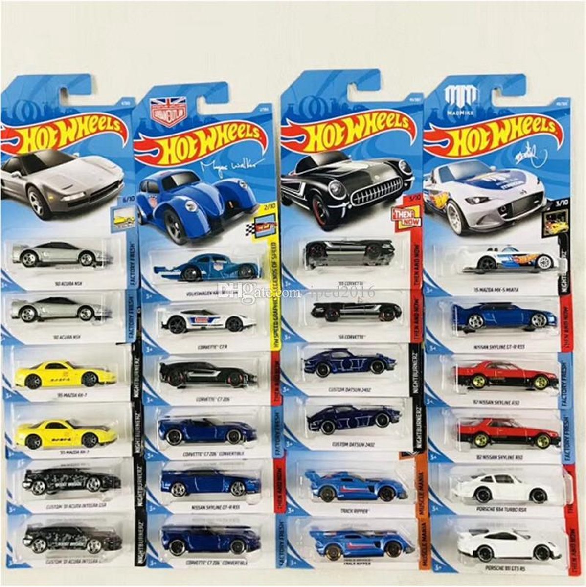 10 willekeurige Hotwheels