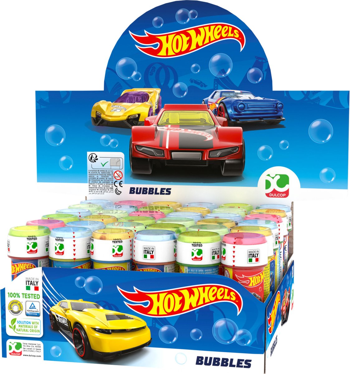 10x Hot Wheels race autos bellenblaas flesjes met spelletje 60 ml voor kinderen - Uitdeelspeelgoed - Grabbelton speelgoed