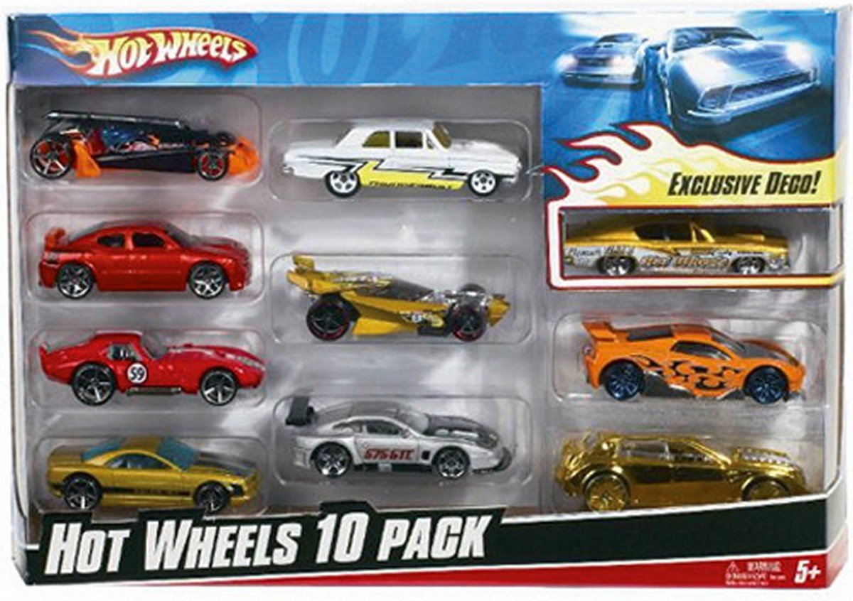 Hot Wheels 10 Car Giftpack Assorti