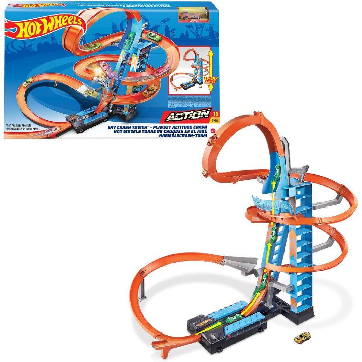 Hot Wheels Action Wolkenkrabber Crash Speelset