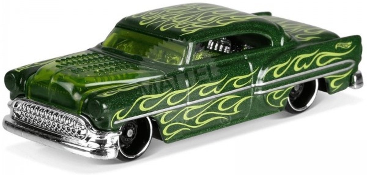 Hot Wheels Flames Auto Custom 53 Chevy 7 Cm Groen