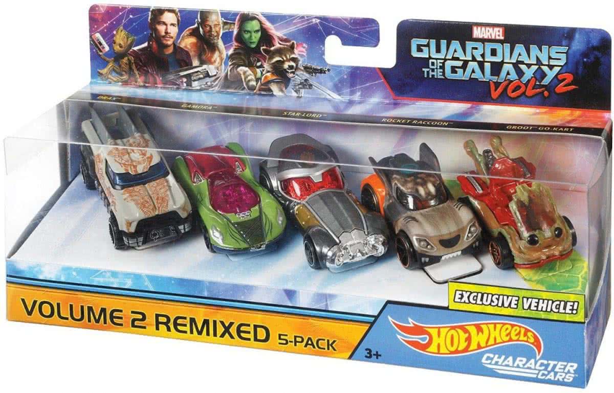 Hot Wheels Guardians Of The Galaxy Voertuigen Set 5 Stuks