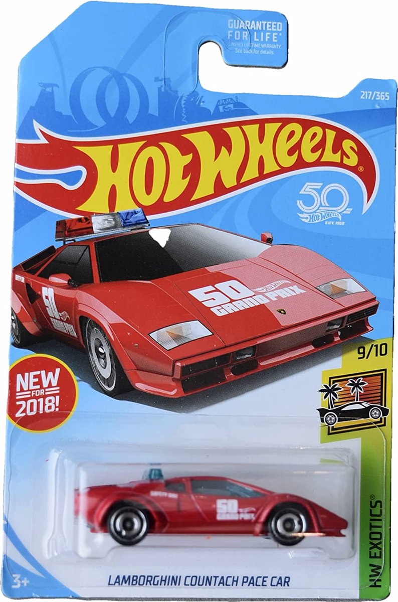 Hot Wheels Lamborghini Countach - Schaal 1:64 - 7 cm