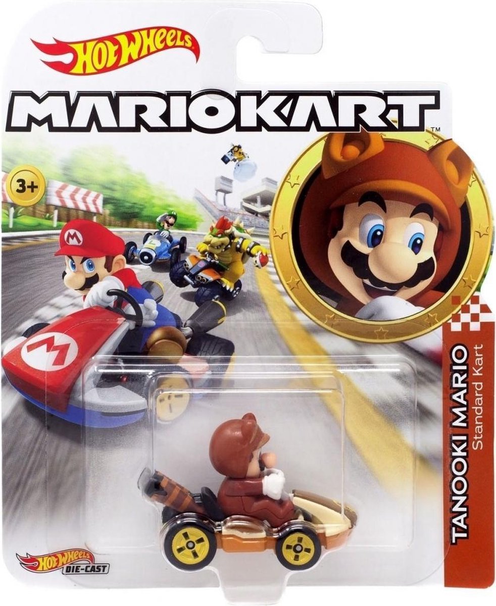 Hot Wheels Mario Kart - Tanooki Mario Standard Kart