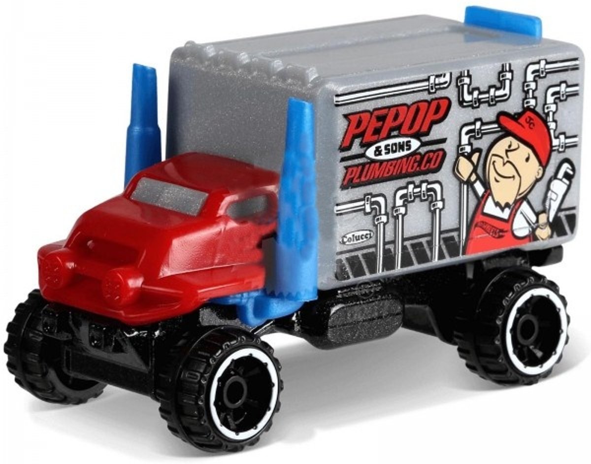 Hot Wheels Metro Auto Baja Hauler 6,5 Cm Grijs/rood