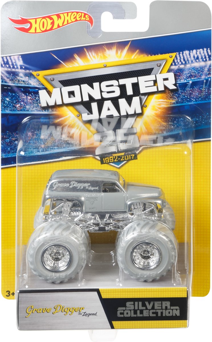 Hot Wheels Monster Jam 1:64 Silver assortiment