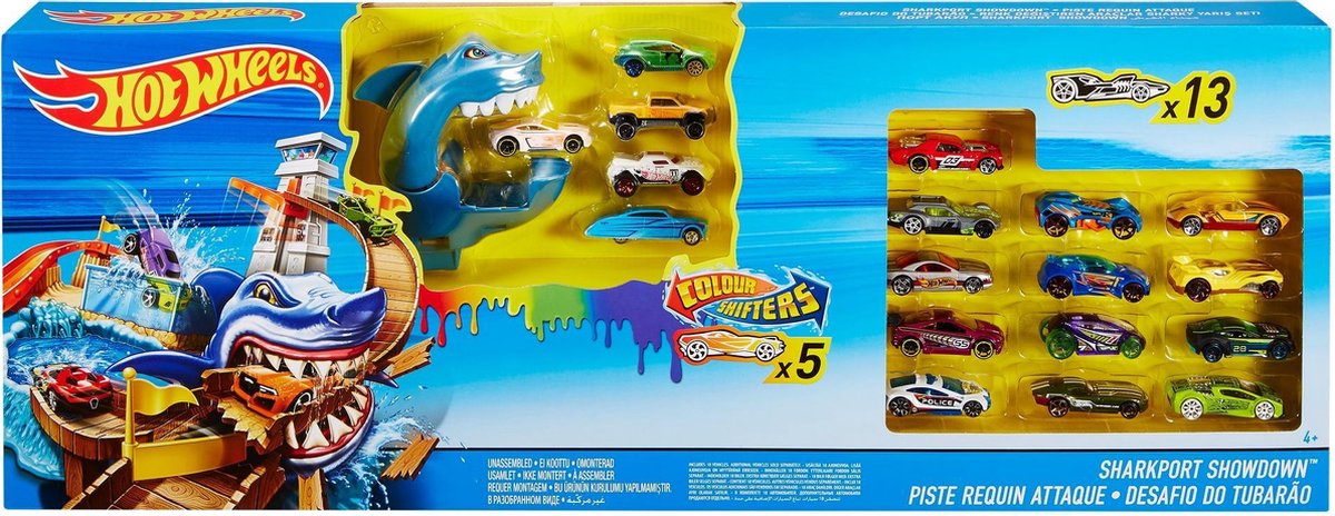 Hot Wheels Sharkport Showdown Inclusief 18 Autos