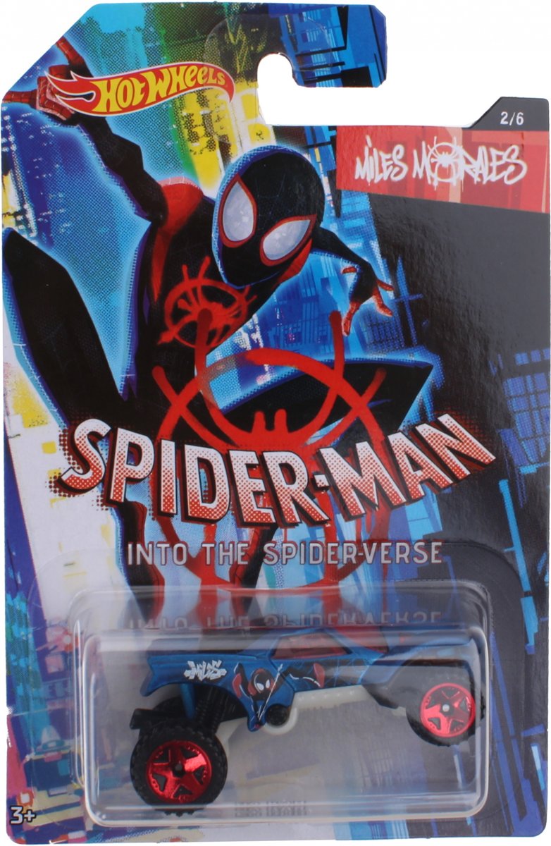 Hot Wheels Spider-man Into The Spider-verse: Miles Morales 8 Cm