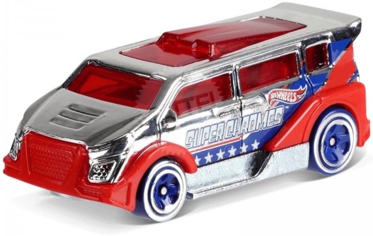 Hot Wheels Super Chromes Auto Speedbox 6,5 Cm Zilver