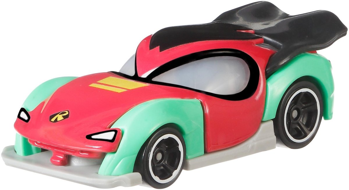 Hot Wheels Teen Titans Go! Auto Robin 6 Cm Groen/rood/zwart