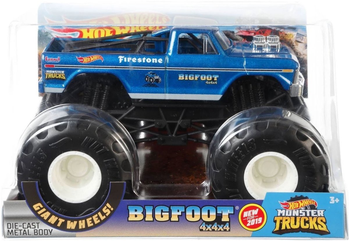 Hot Wheels monster jam truck Bigfoot 4X4 - schaal 1:24