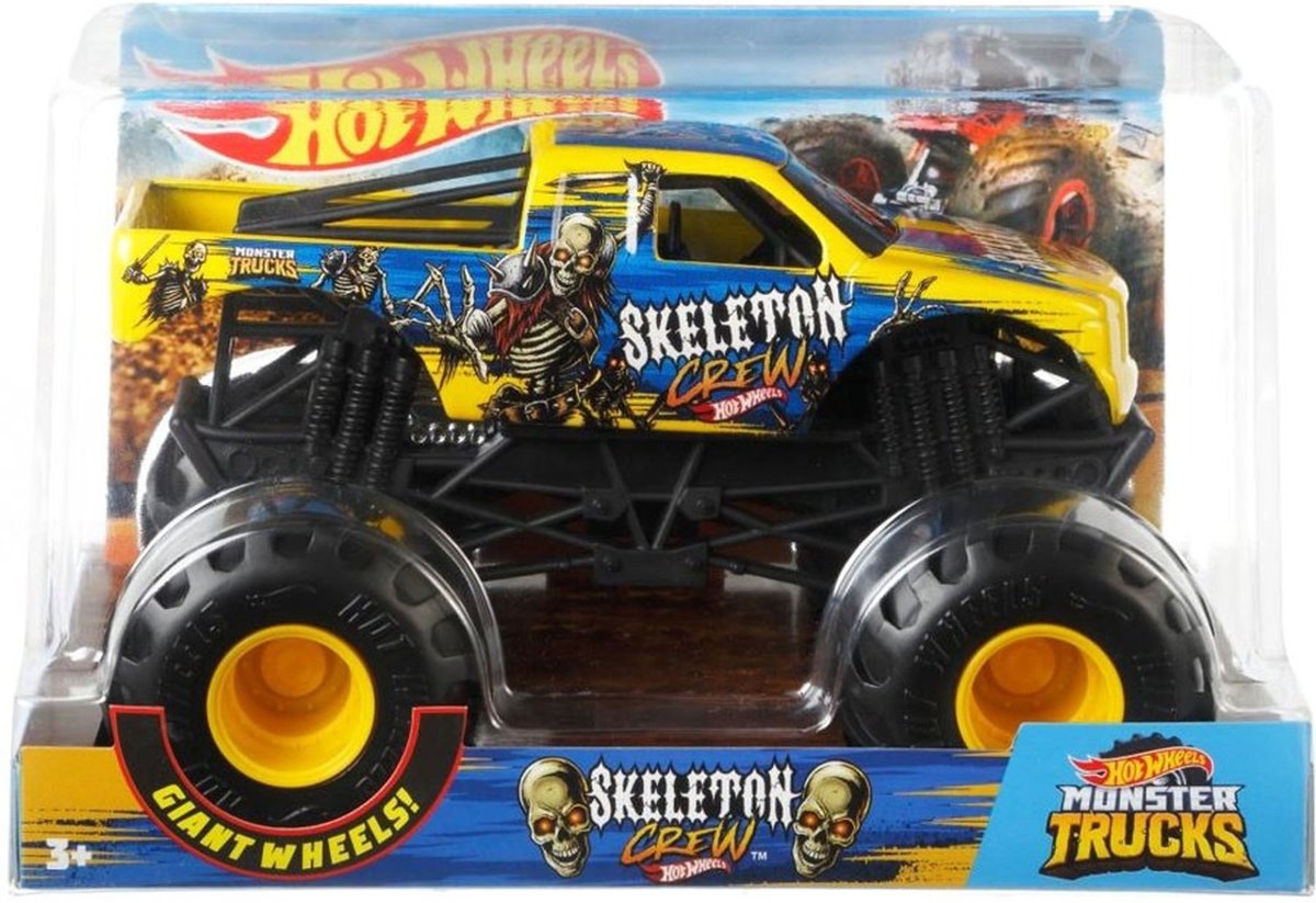 Hot Wheels monster jam truck Skeleton Crew - schaal 1:24