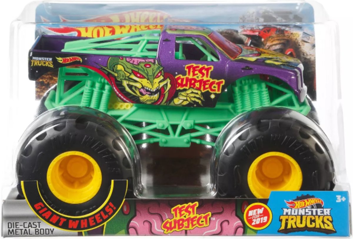 Hot Wheels monster jam truck Test Subject - schaal 1:24