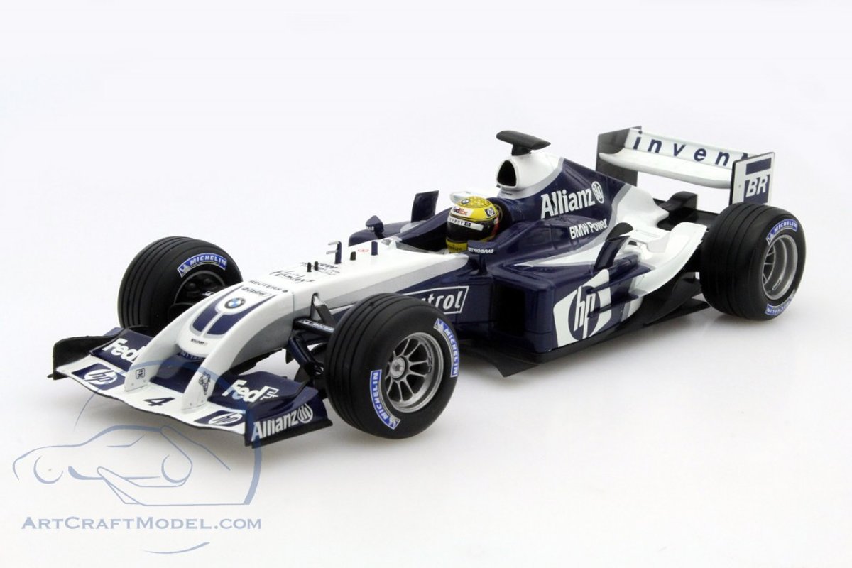 Hot Wheels schaalmodel 1:18 Williams F1 BMW FW26 Ralf Schumacher