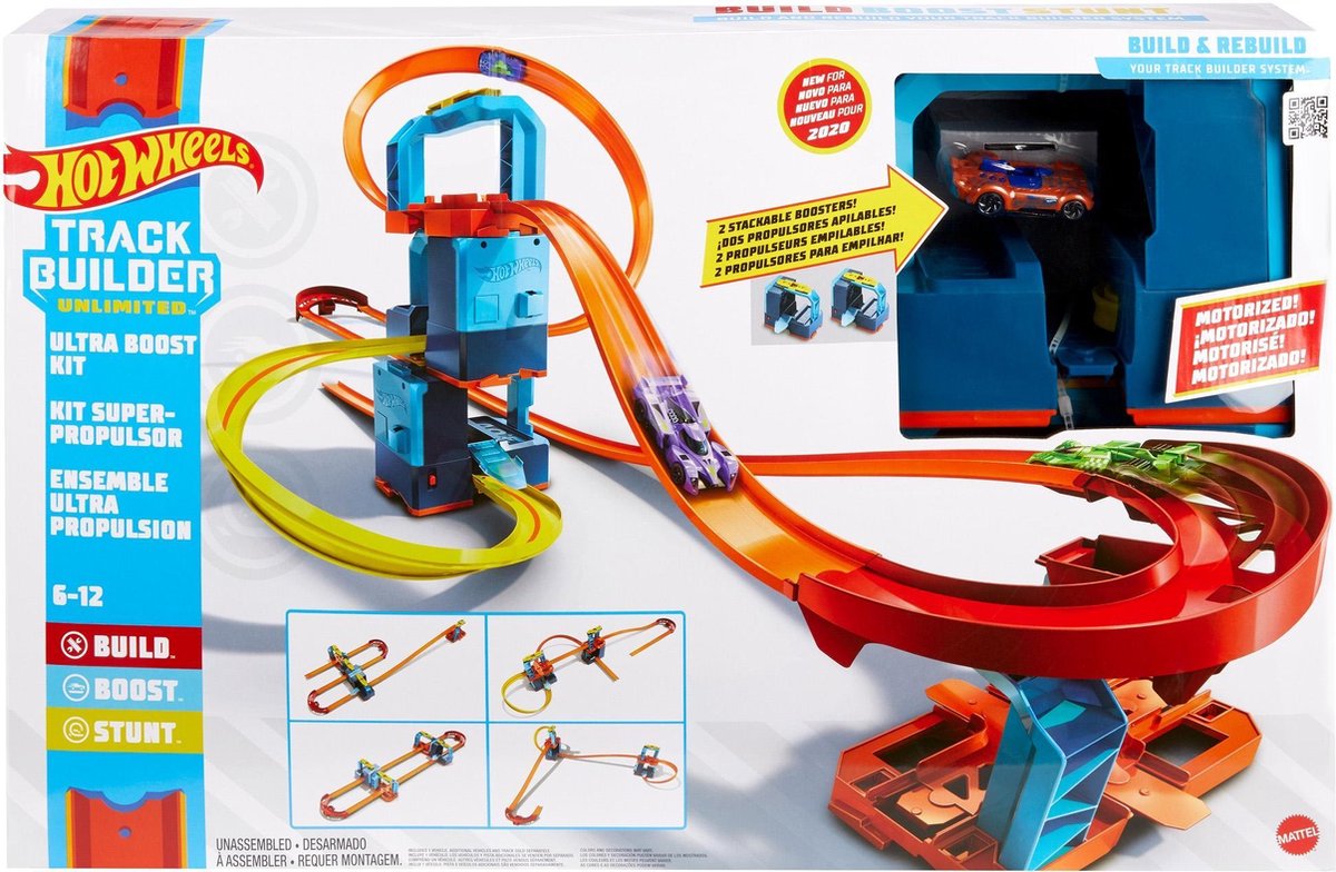 Hot Wheels® Track Builder Unlimited Ultra Boostset Gemotoriseerde set