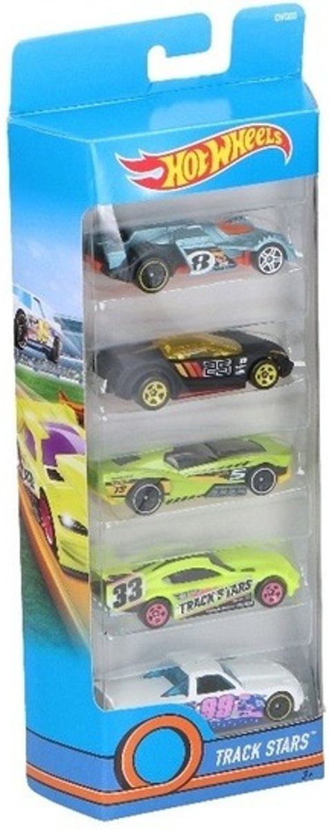 Hot wheels speelgoed race wagen set 5 stuks