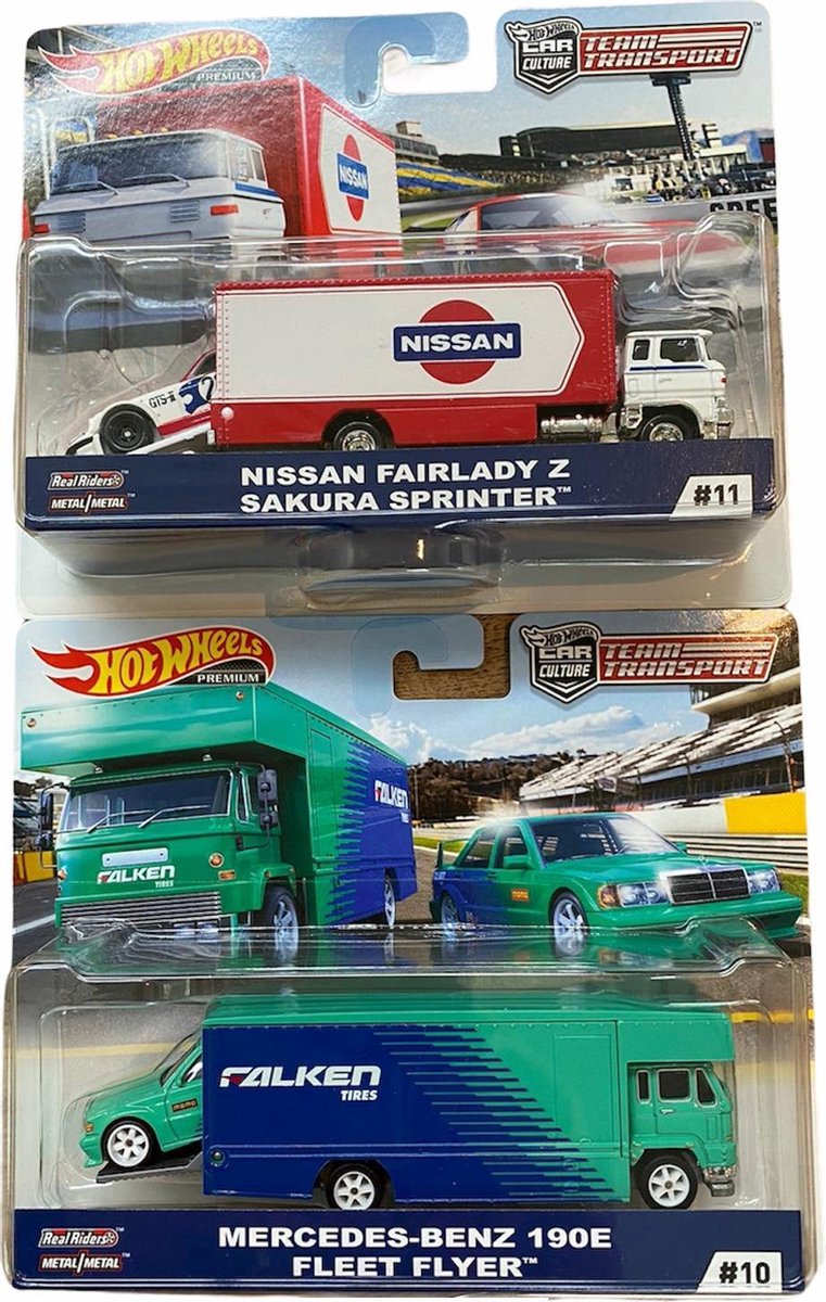 Hotwheels Team Transport autos (set van 2)