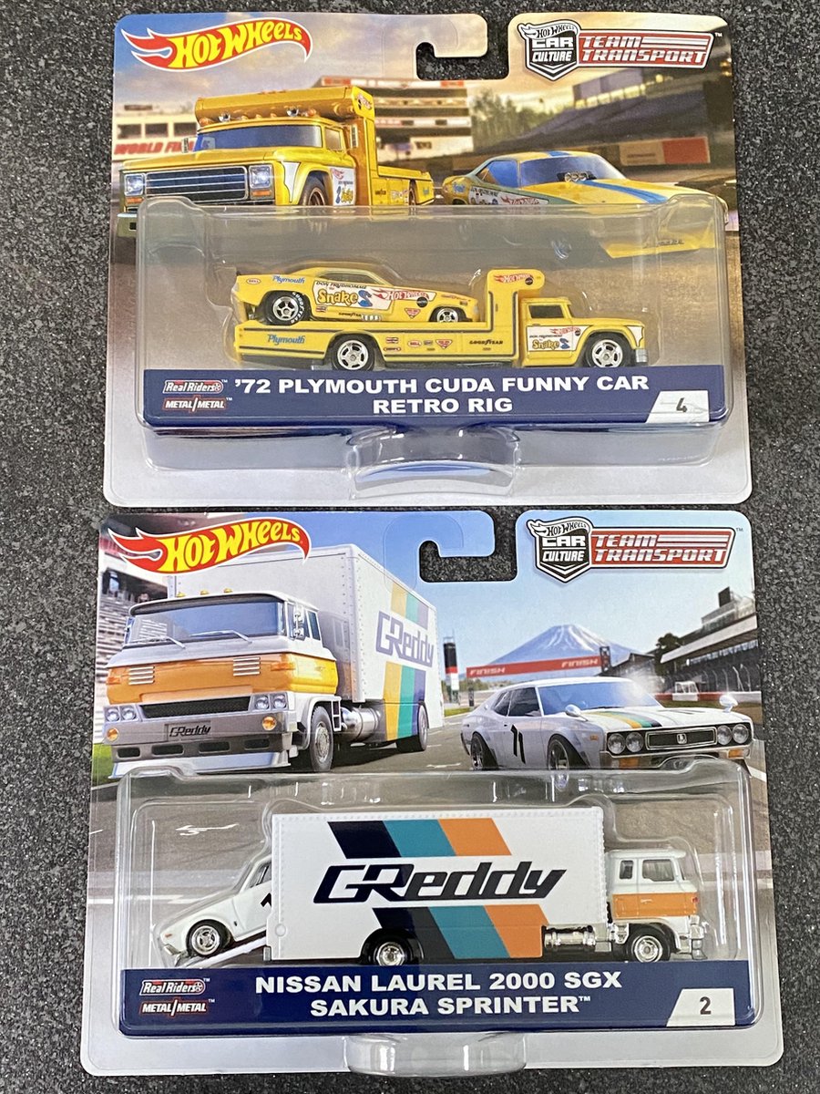 Hotwheels Team Transport set van 2