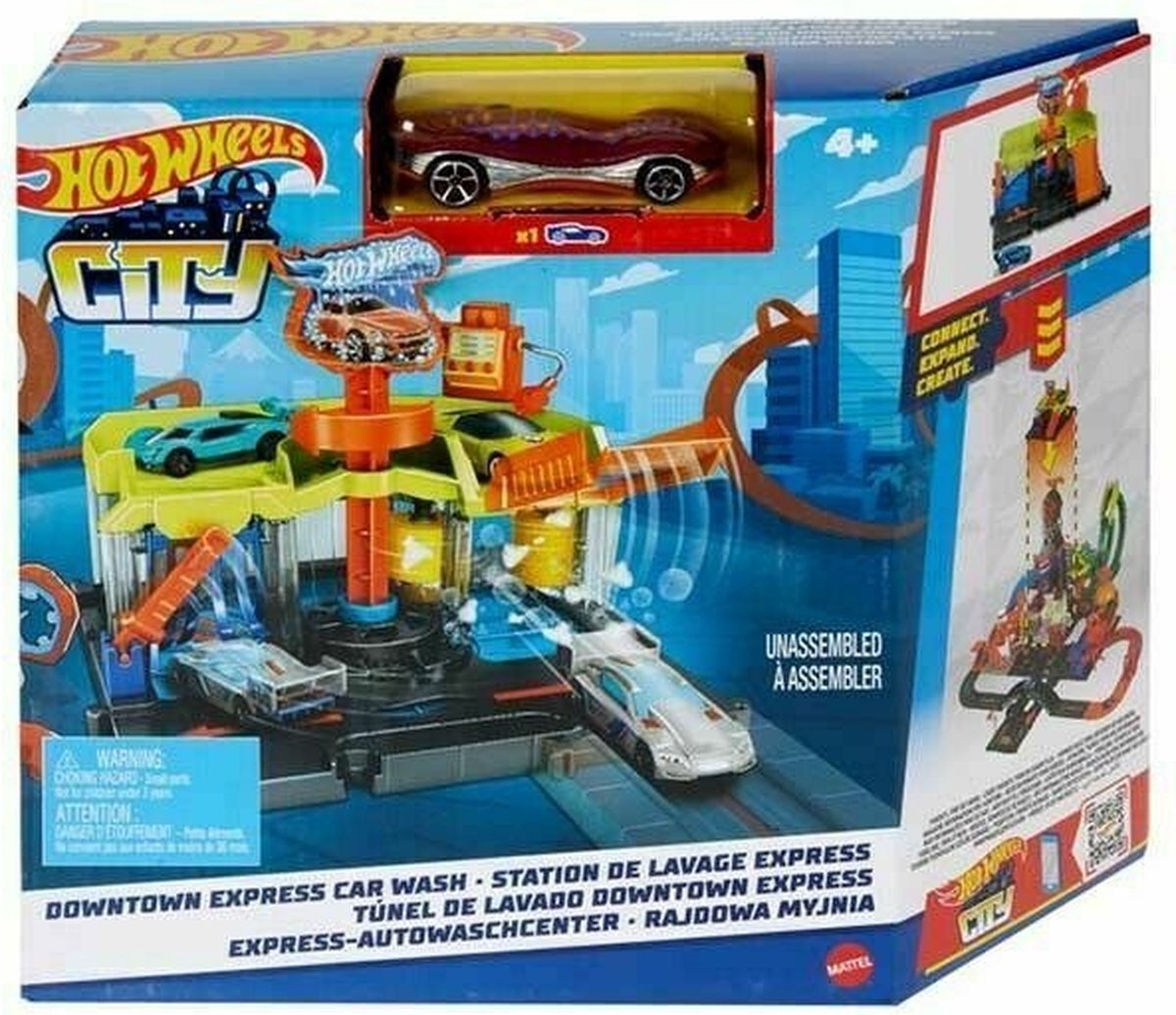 Hw City Car Wash Speed Clean Playset