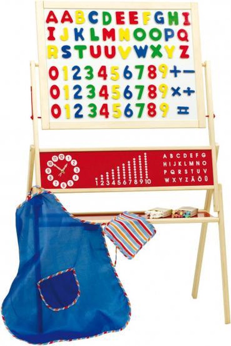 school-/tekenbord magnetisch 69 x 112 cm hout 93-delig