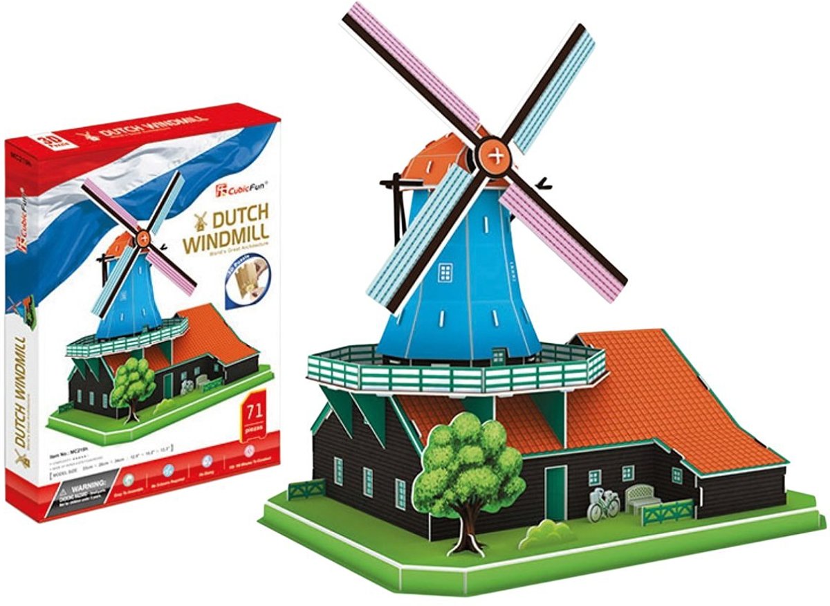 3D Puzzel Hollandse Windmolen (71)