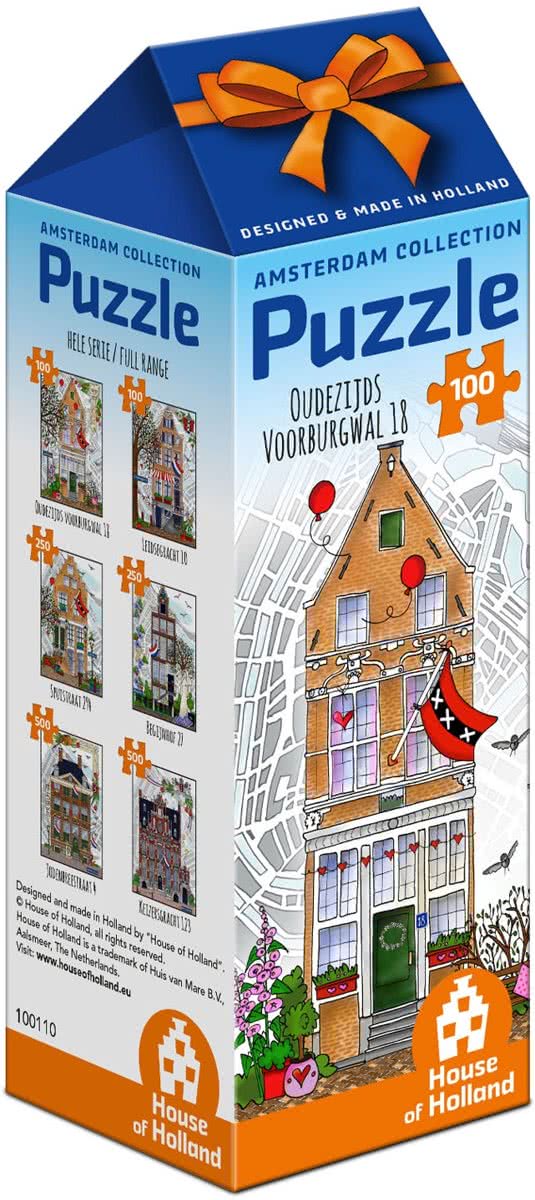 Amsterdam Puzzel - Oudezijds Voorburgwal 18, 100st.