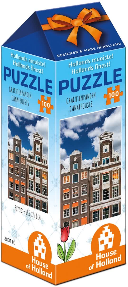 Holland Mooiste! Puzzel - Grachtenpanden, 100st.