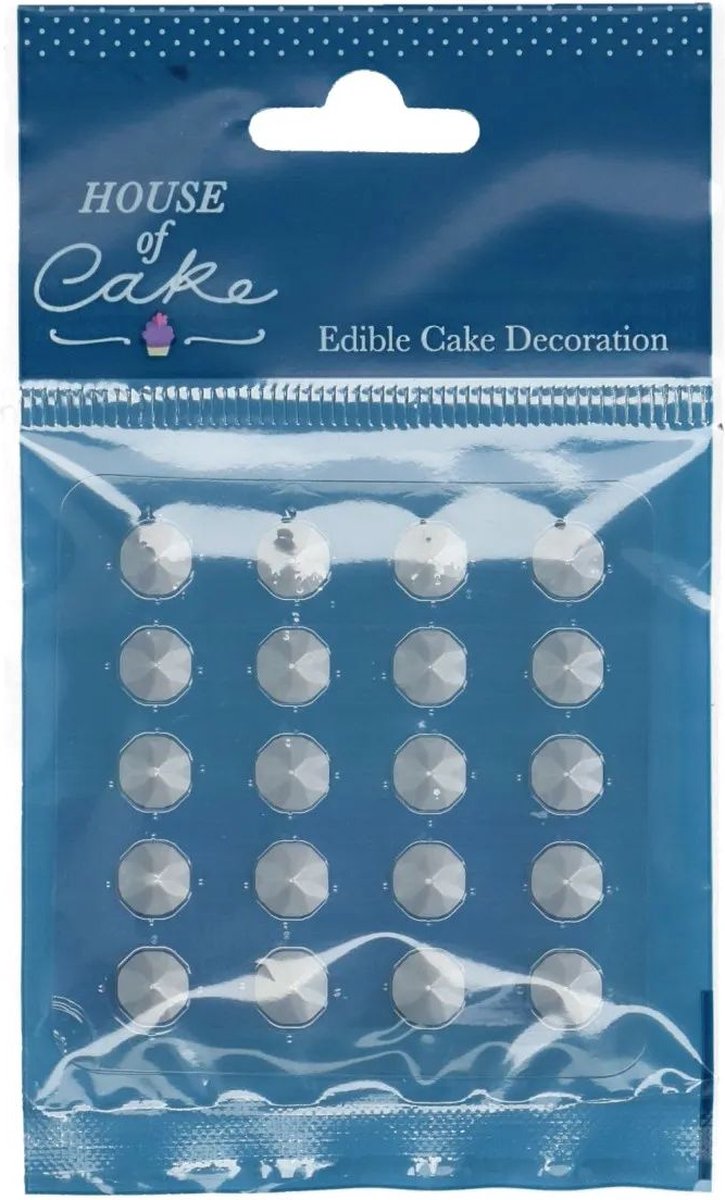 House of Cake - Jelly Diamanten - Zilver - pk/20