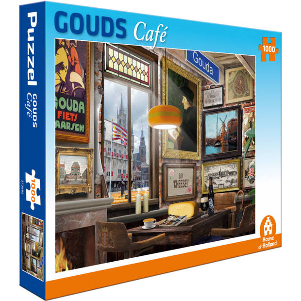 Gouds Café Puzzel 1000 Stukjes