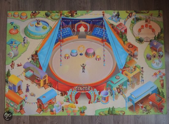 Speelkleed Circus 100x150, Groot speeltapijt circus