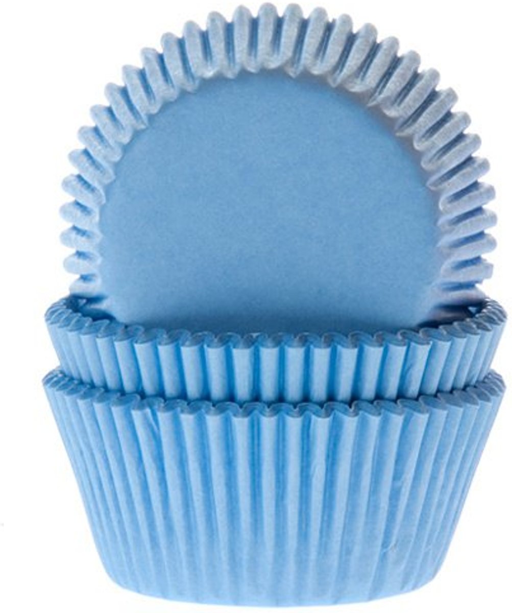 Cupcake vormpjes sky blue 50 st.