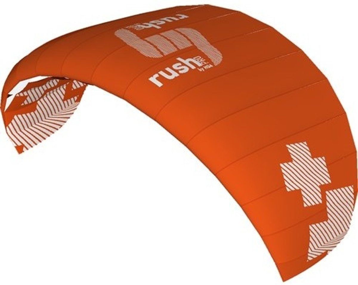 Hq Kites Drielijnsmatrasvlieger Rush V Pro 350 Cm Oranje