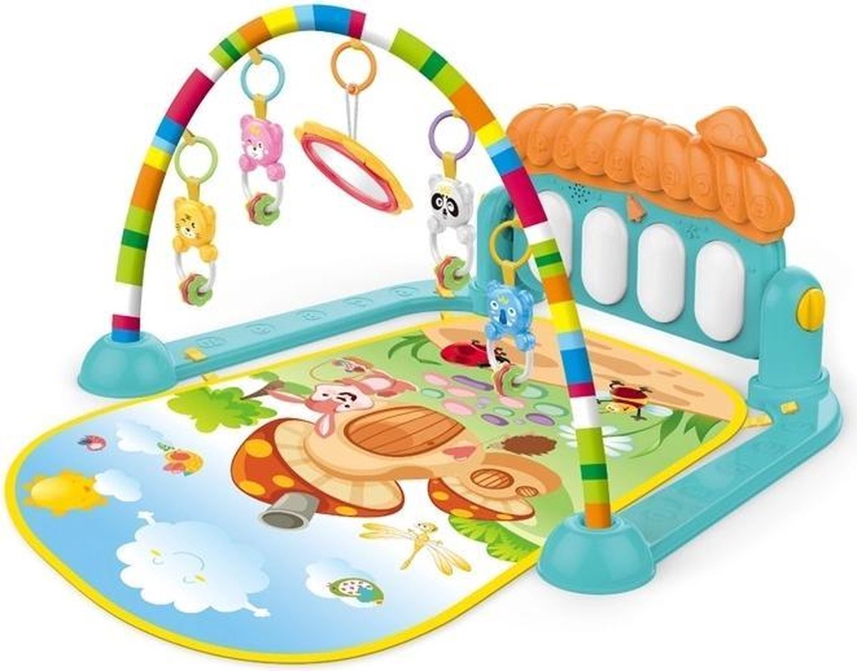 Multifunctionele babygym met piano – Baby speelkleed met boog – Speelmat voor kind – Educatieve Activity Gym