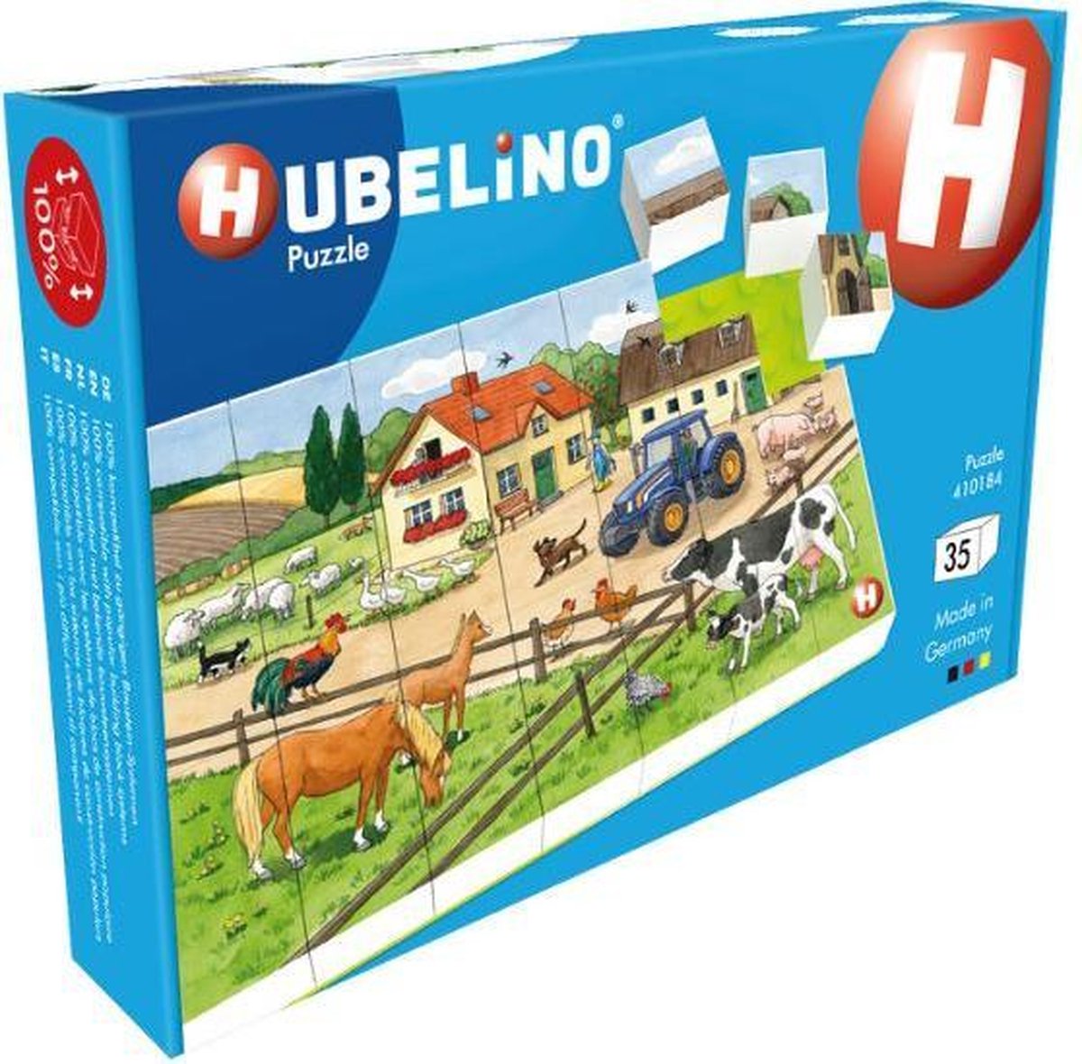 Hubelino Puzzel Boerderij Junior 26,5 X 18,2 Cm 35 Delig