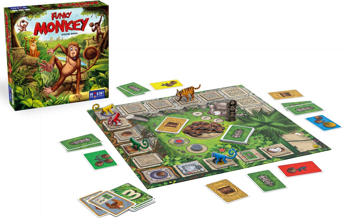 Funky Monkey bordspel, Huch! NL/EN/DE/FR